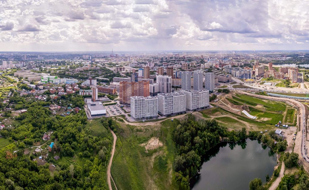 Вид на город Новосибирск